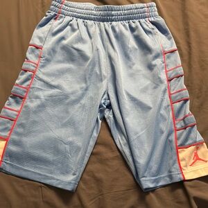 Jordan Youth Large Light Blue Athletic Shorts
